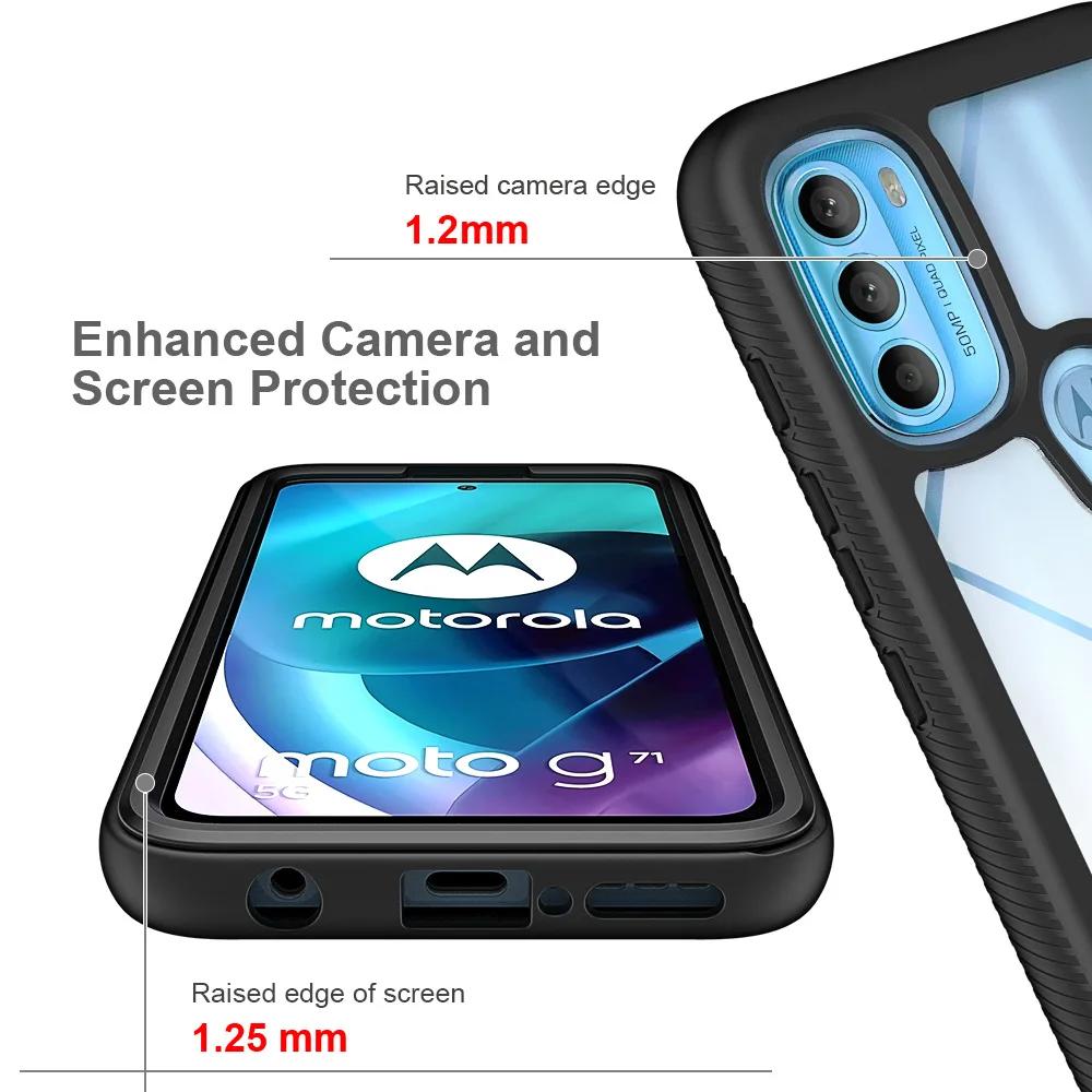 Funda híbrida TPU/PC Sky para Motorola Moto G71 5G Moto G51 5G armadura robusta Fundas Capa dos capas a prueba de golpes carcasa trasera dura