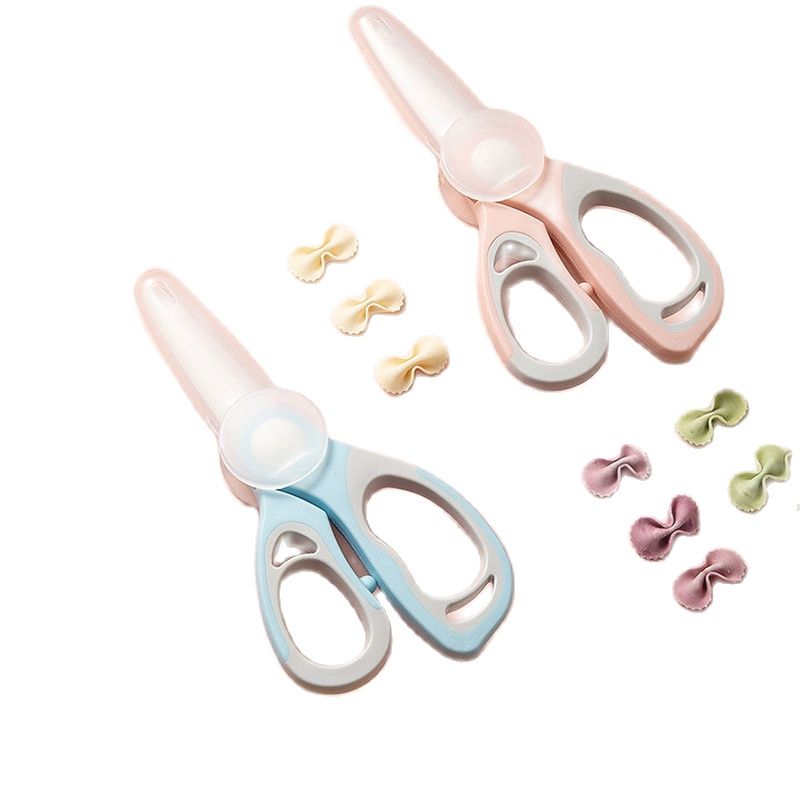 Broyeur d&#39;aliments pour bébés ciseaux en céramique, boîte de rangement Portable, ciseaux de cuisine ménagers, accessoires de table