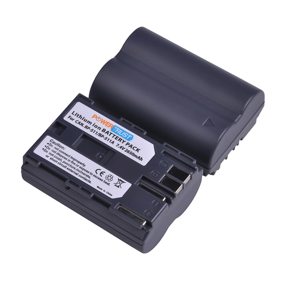 Batería de cámara de BP-511, 2650mAh, BP-511A, BP511, BP 511, para Canon EOS 40D, 300D, 5D, 20D, 30D, 50D, 10D, D60, G6, BP, 511A, 1 ud.