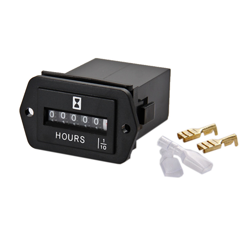 Mechanical digital Hour Meter Truck Tractor Diesel Outboard Engine Timer DC 6-50V Hour Meter Counter for Diesel !