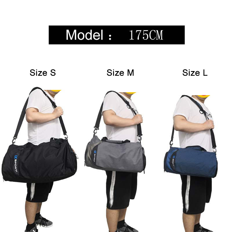 IX-bolsa de gimnasio grande para hombre, bolsas de Fitness, entrenamiento seco y húmedo, Yoga, zapatos, bolsos de hombro de viaje, bolsa de natación multifunción para entrenamiento