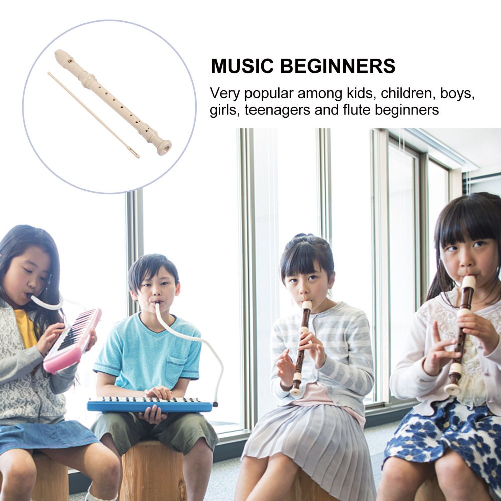 1 Set 8 Gat Leuke Muziek Fluit Sopraan Recorder Muziek Speelgoed Abs Klarinet Instrument Speelgoed Voor Jongens