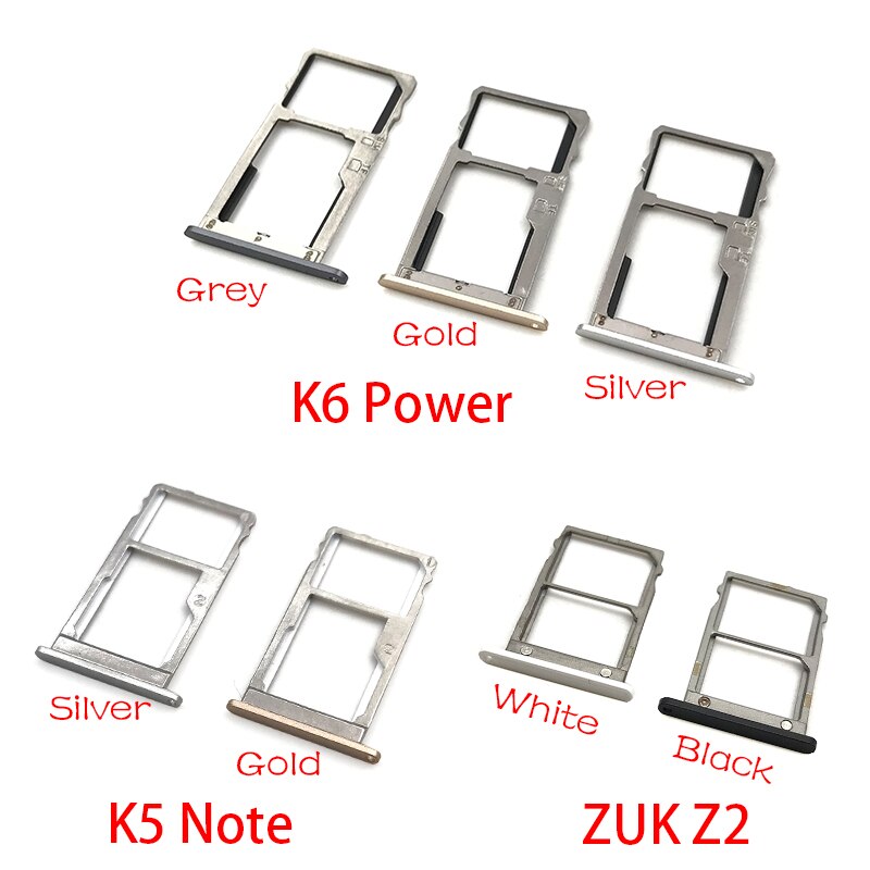 Für Lenovo ZUK Z2/K5 Hinweis/K6 Power Micro Nano SIM Karte Halter Tray Slot Halter Adapter Buchse