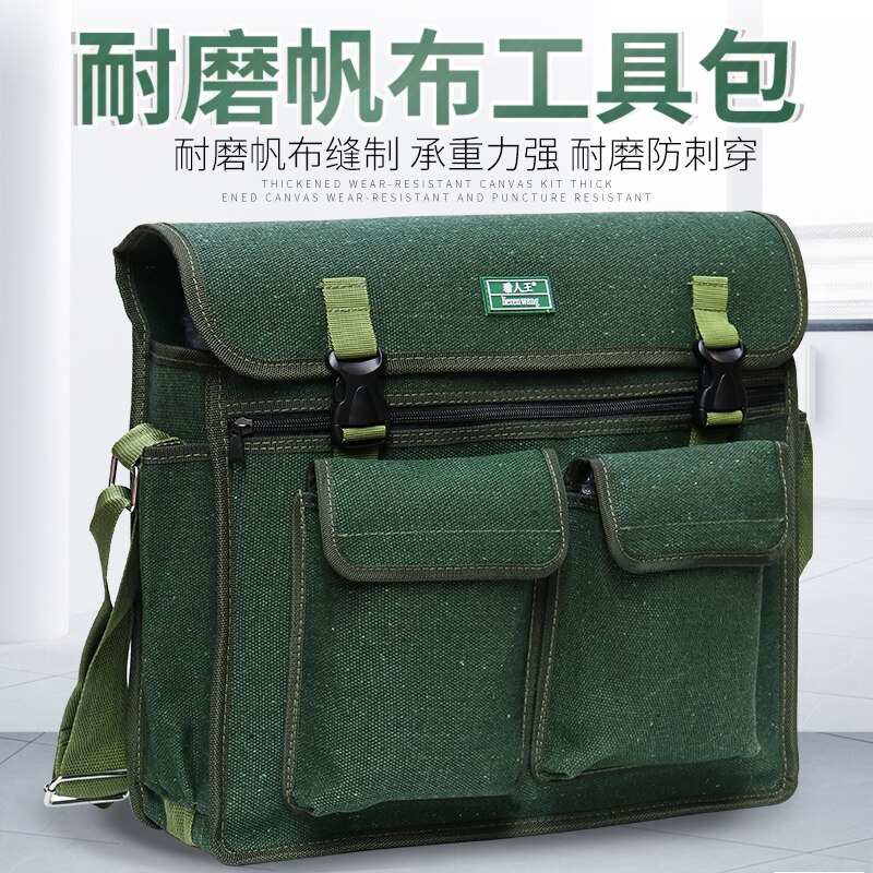 Multi Functie Gereedschapstas Schroevendraaier Slijtvaste Draagbare Taille Tool Bag Schouder Crossbody Sac Een Outils Gereedschap Opslag 50