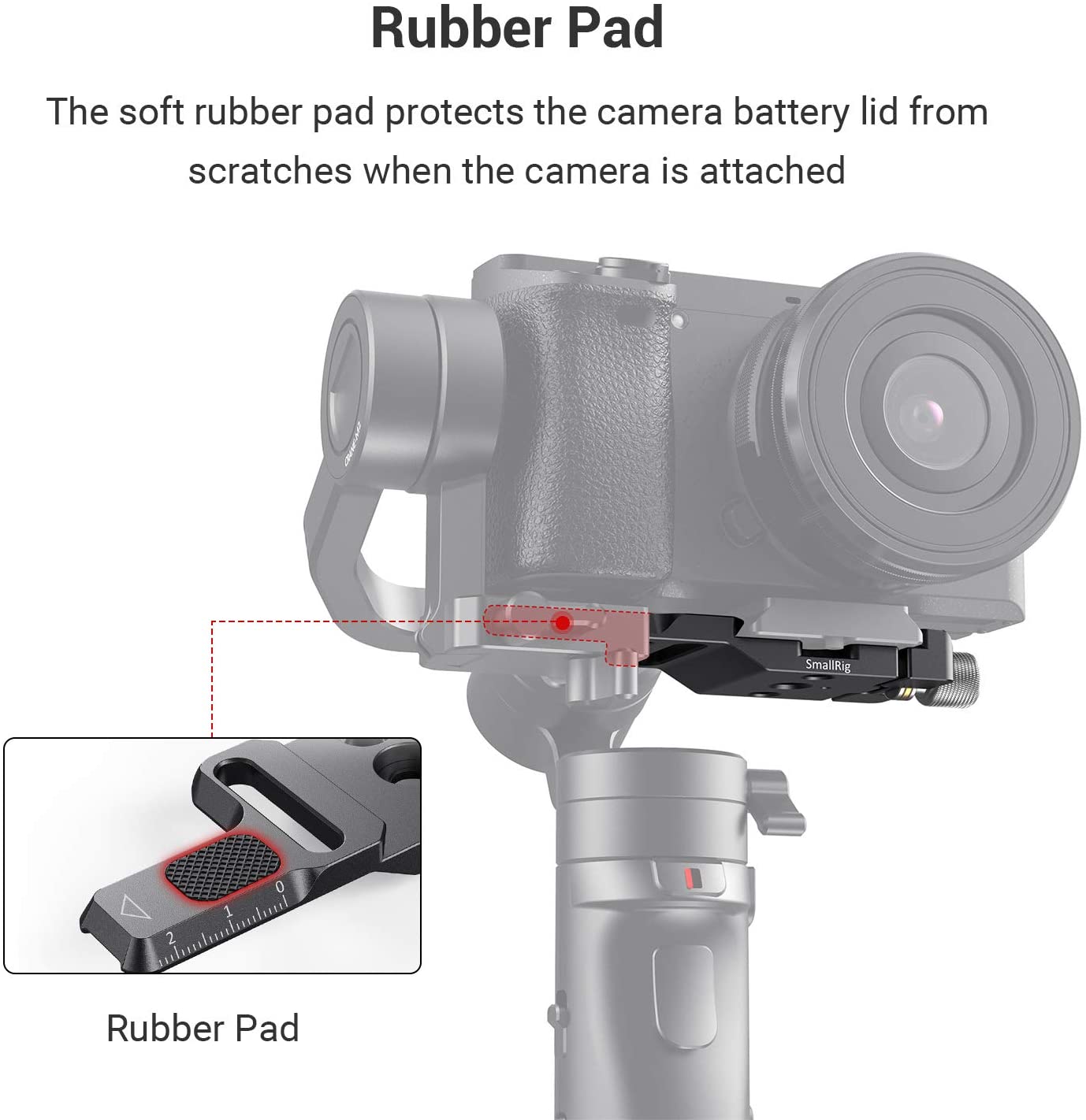 Morsetto a sgancio rapido Arca per piastra di montaggio telecamera SmallRig per Zhiyun gru M2 piastra cardanica 2508