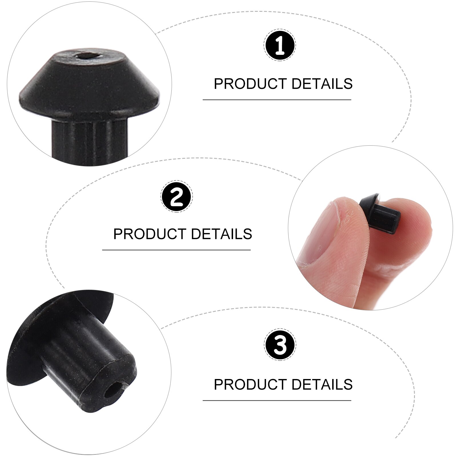 48 PCS Gas Range Burner Grate Foot Compatible for WB2K101 Stove Burner Foot