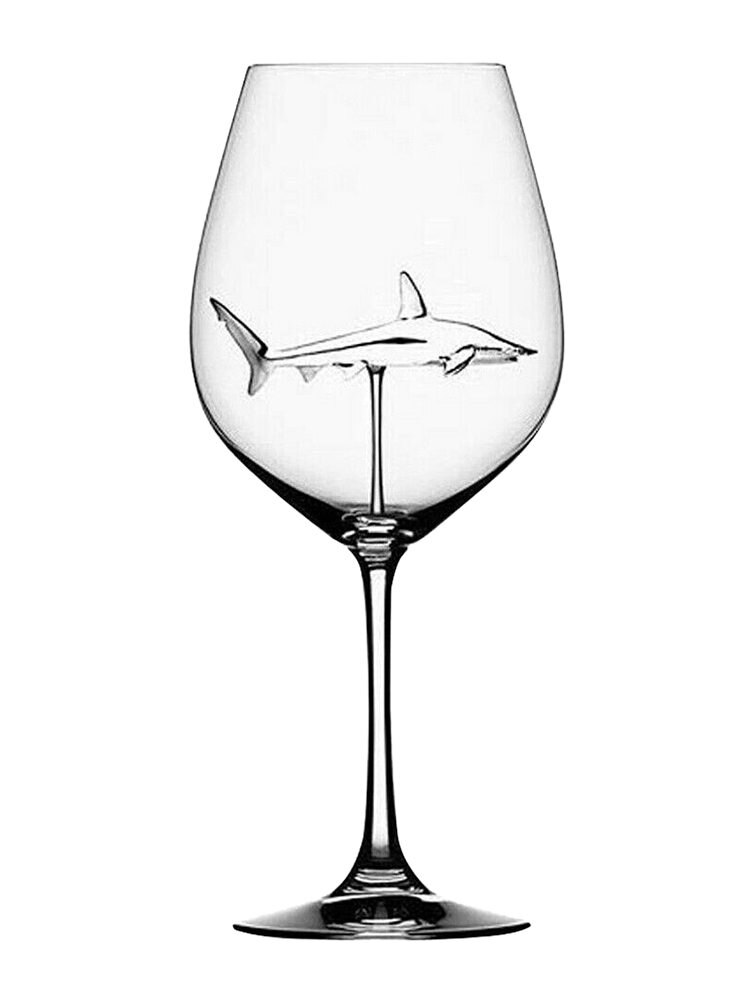 300ml Wine Glasses Cup Shark Red Wine Glass Bottle High Heel Shark Red Wine Whiskey Cup for Drinking Party Supplies