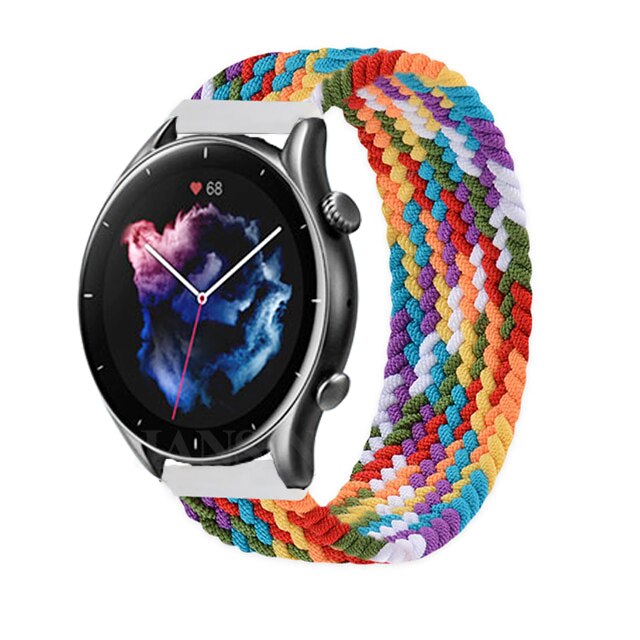 Correa trenzada para Amazfit gtr 3 pro gtr 3, Correa de nailon elástico para reloj Huami Amazfit GTR 3 Pro GTR 3