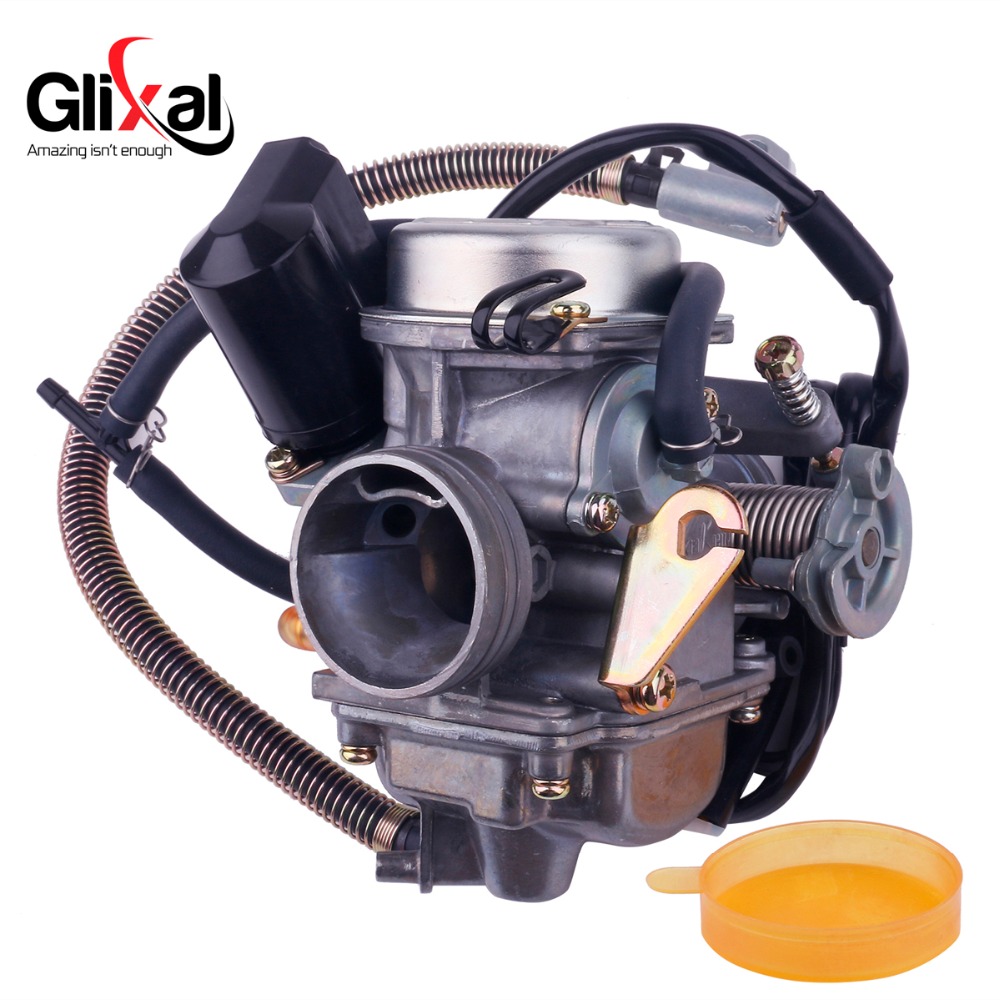 Keihin CVK Carburetor Carb with Electric Choke GY6 125cc 150cc Scooter Moped Buggy152QMI 157QMJ ATV Go-kart Engine (PD24J)