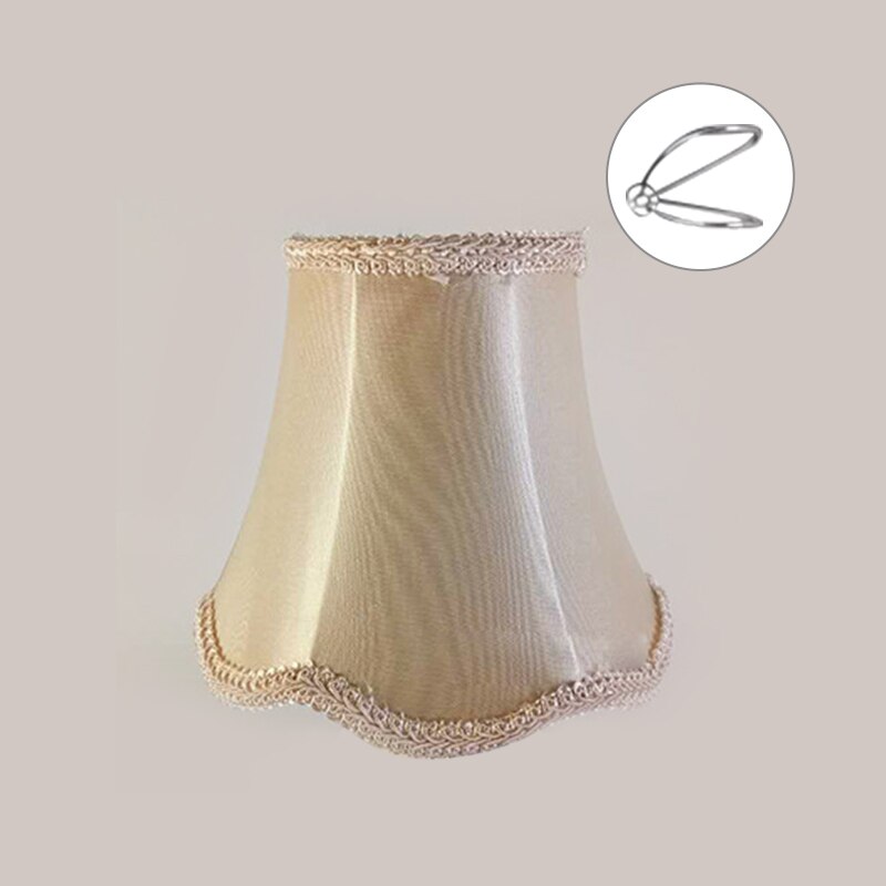 Laingderful bølget lampeskærm moderne kortfattet lampedæksel bordlampe lampeskal væglampeskærm til krystallysdæksel: Stil 8