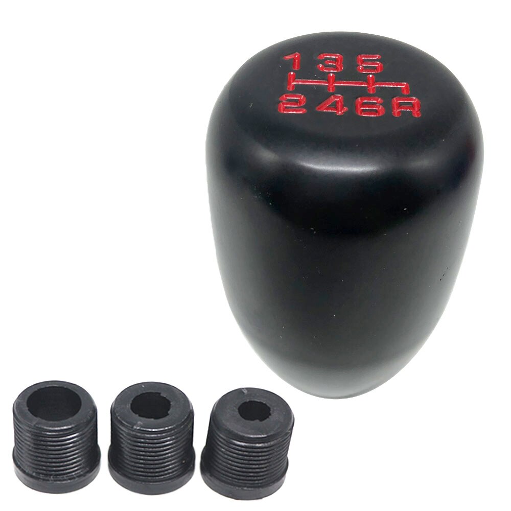 Universal Car 6 Speed JDM Aluminum Black Shift Knob Manual Gear Shifter Stick