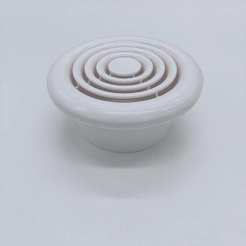 Good 100/150mm ABS Plastic Round Ventilation Grille Air Vent Cover Inlet Outlet Adjustable Exhaust and Intake Wall Vent Hood: Dia.100mm