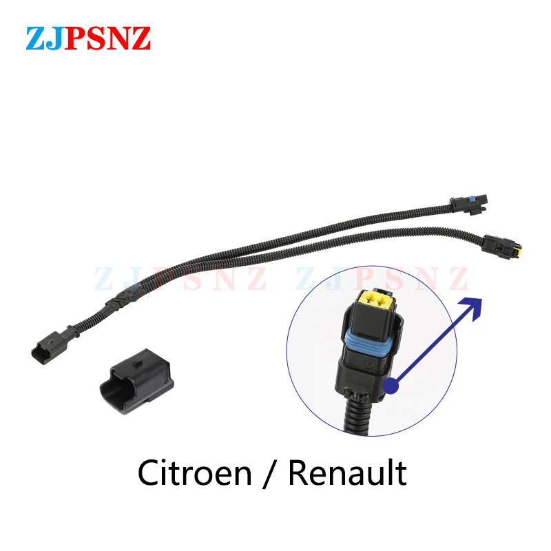 Auto Horn Lautsprecher Adapter Zopf Buchse Zwei Spezielle Linie Strahl Horn Kabelbaum Weiblich Männlich Stecker Schnecke Horn Buchse Umwandlung: Orange