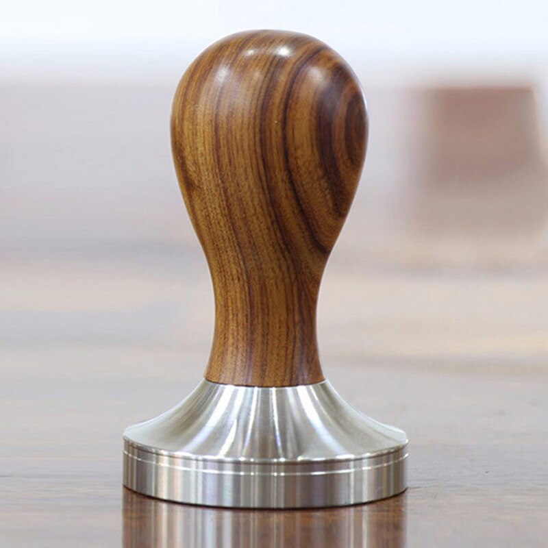 Kaffetamper træhåndtag kaffepulverhammer 58.35mm cafetilbehør