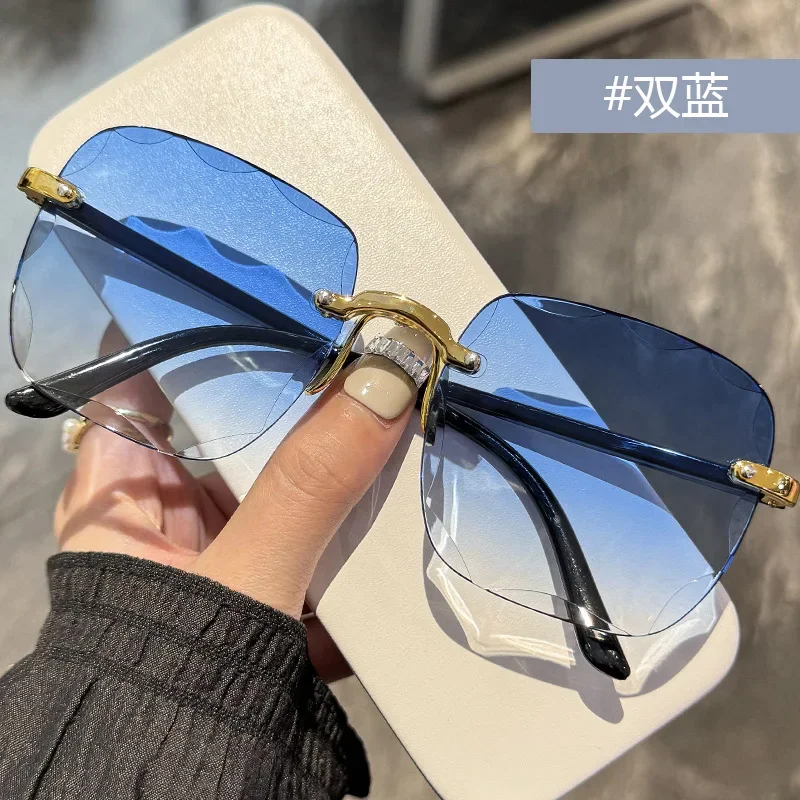 Gafas De Sol Vintage sin marco, nuevas viseras De – Grandado