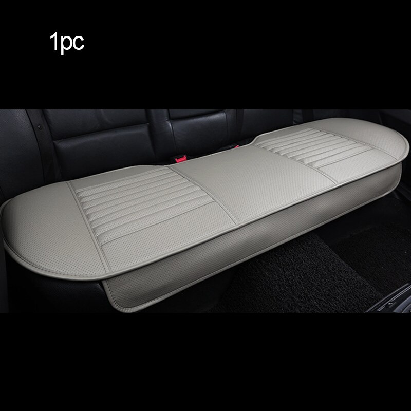 Auto Stoelhoezen Universele Pu Lederen Bekleding Vier Seizoenen Auto Stoelhoezen Kussen Auto Interieur Accessoires Mat Protector: 1pc Rear Gray