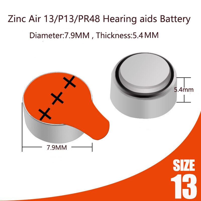 60 PCS ENGION Zinc Air Hearing Aid Batteries A312 312A ZA312 E312 S312 PR41. A10 10A E10 PR70.13A A13 13A S13 P13 PR48 Battery