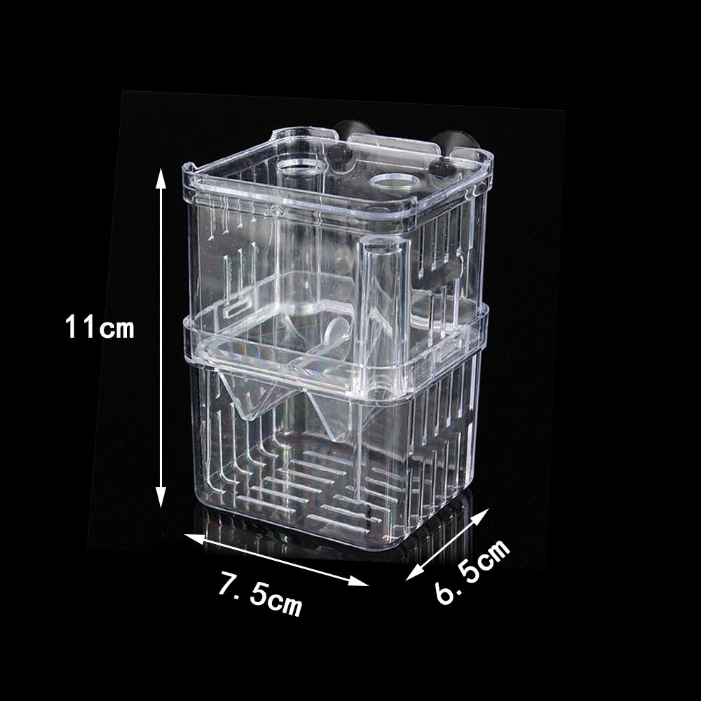 Clear Acrylic Fish Breeding Isolation Box Fish Tank Aquarium Breeder Box Double Guppies Hatching Incubator Aquarium Pet Supplies