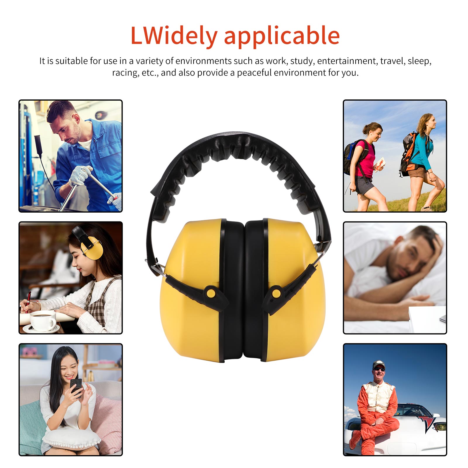 Orejeras insonorizadas para aviones, orejeras industriales silenciosas con reducción de ruido, para aprendizaje del sueño