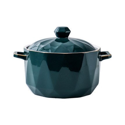 Kreatywne gospodarstwo domowe natychmiastowa miska z pokrywką na makaron styl skandynawski sałatka ceramiczna zupa owocowa wazy przeciw poparzeniom ryż spożywyczy garnek