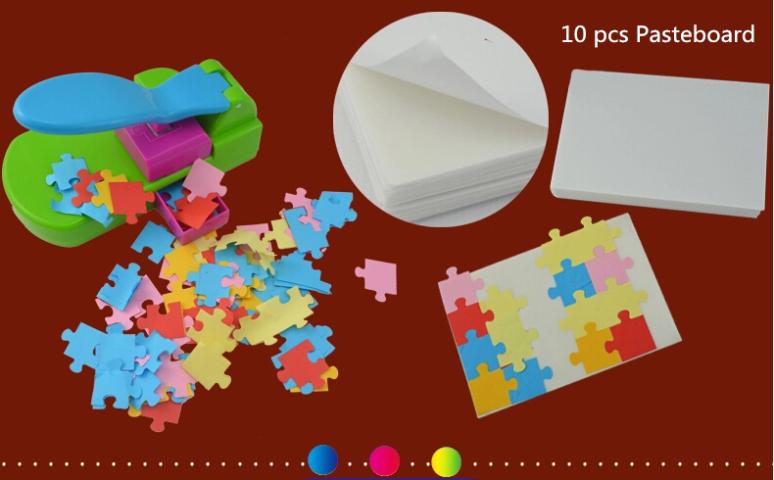 puzzle maker handcrafted toys, make the puzzles by yourself, craft punch / diy tools handy . puncher .puzzle