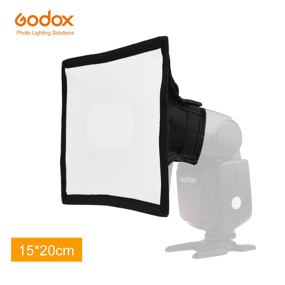 Godox sb15 * 20 universele 15x20 cm licht flash diffuser opvouwbare softbox voor camera flash
