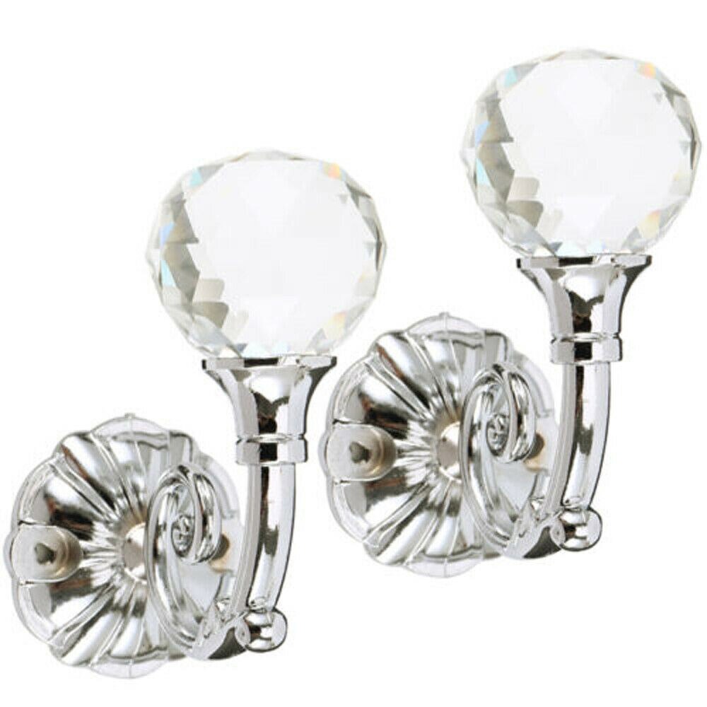 Cafe Curtain Pole Voile Tie Back Pincer Pole Clip 25mm Eb Metal Pack of 30
