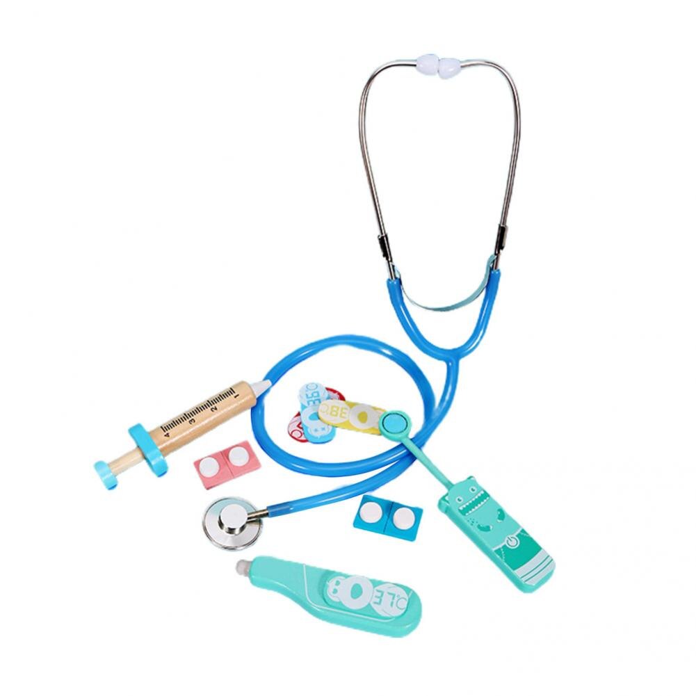 Educational 1 set durable simulation doctor role-play toy set wooden dentist toy reusable for interactive play