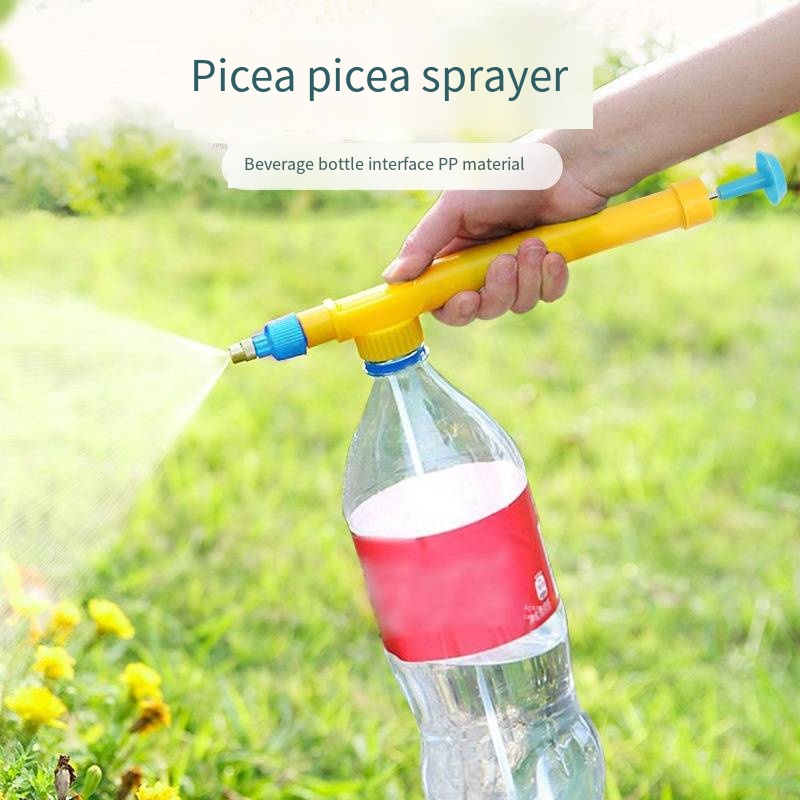 High Pressure Air Pump Manual Sprayer Adjustable Drink Bottle Spray Head Nozzle Garden Watering Tool Sprayer Agriculture Tools
