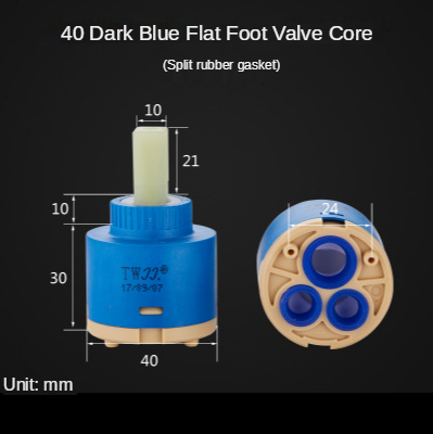 For Kitchen Bathroom Faucet Replacement Accessories Faucet Mixing Valve Faucet 1 Pack 35/40mm Replacement Ceramic Cartridge: A