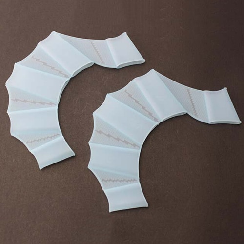 High Elastic Swimming Finger Webbed Gloves Silicone Flippers Fins Paddle Frog Hand Accessory