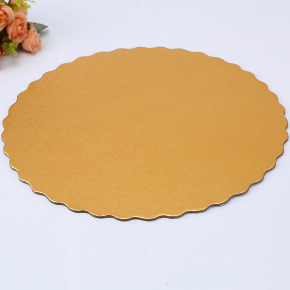 5Pcs Cake Board Wegwerp Vakmanschap Dikke Ronde Gouden Taart Karton Voor Party Bakkerij Cake Gereedschap Молды Силиконовые