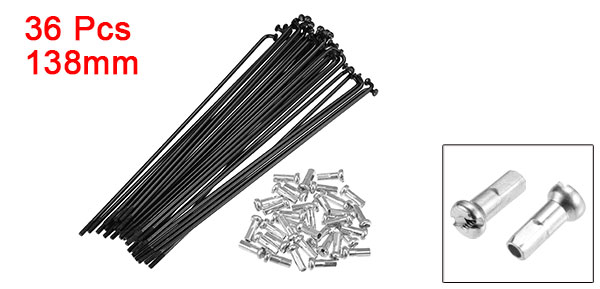 X Autohaux 36pcs 14G J Bend Bicycle Steel Spokes 119mm 125mm 136mm 138mm 141mm 144mm 153mm 158mm 169m Cycle Spokes with Nipples: Burgundy