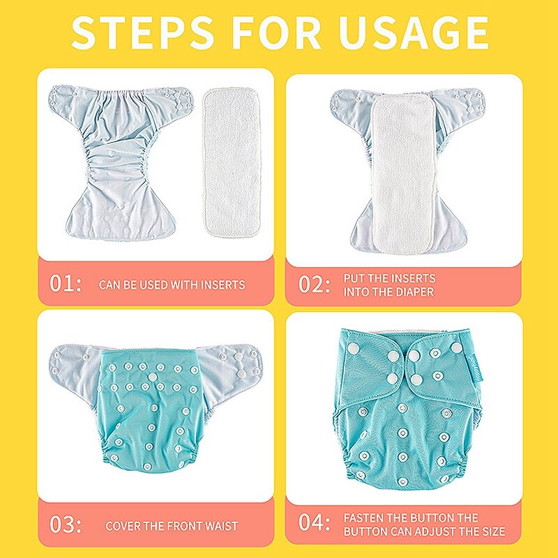 Adjustable Baby Training Pants Eco-Friendly Ecological Reusable Baby Pocket Diaper Newborn Washable Cloth Diaper Pants 3-15kg