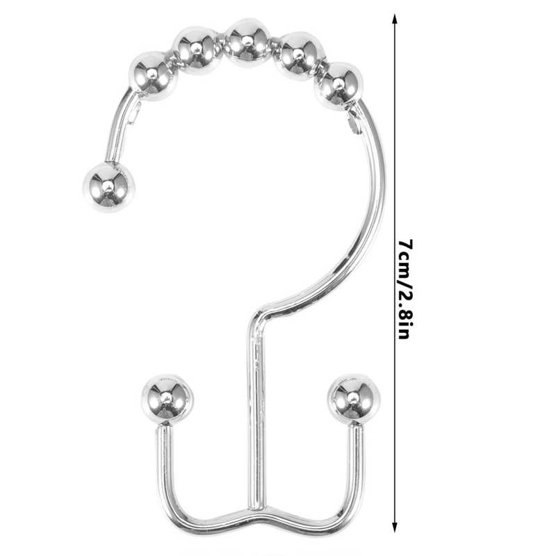 Shower Curtain Hooks Durable Shower Hooks Curtain Rings for Kitchen Home