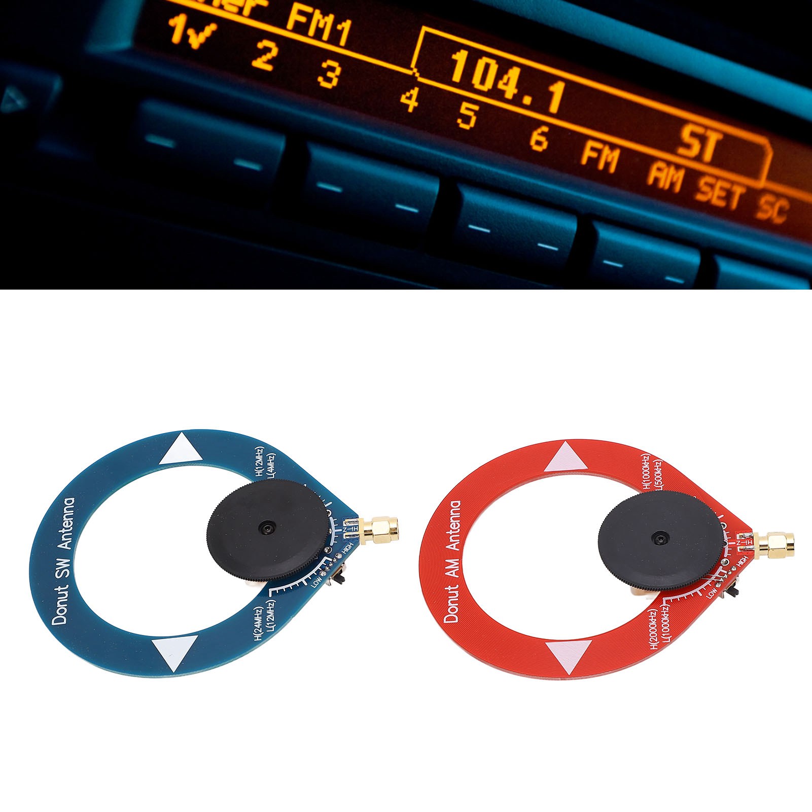 Donut Am Mw Sw Antenne Anti Interferentie Draagbare Mini Loop Antenne Voor Kortegolf Radio Mini Lus Antenne Donut Am Antenne