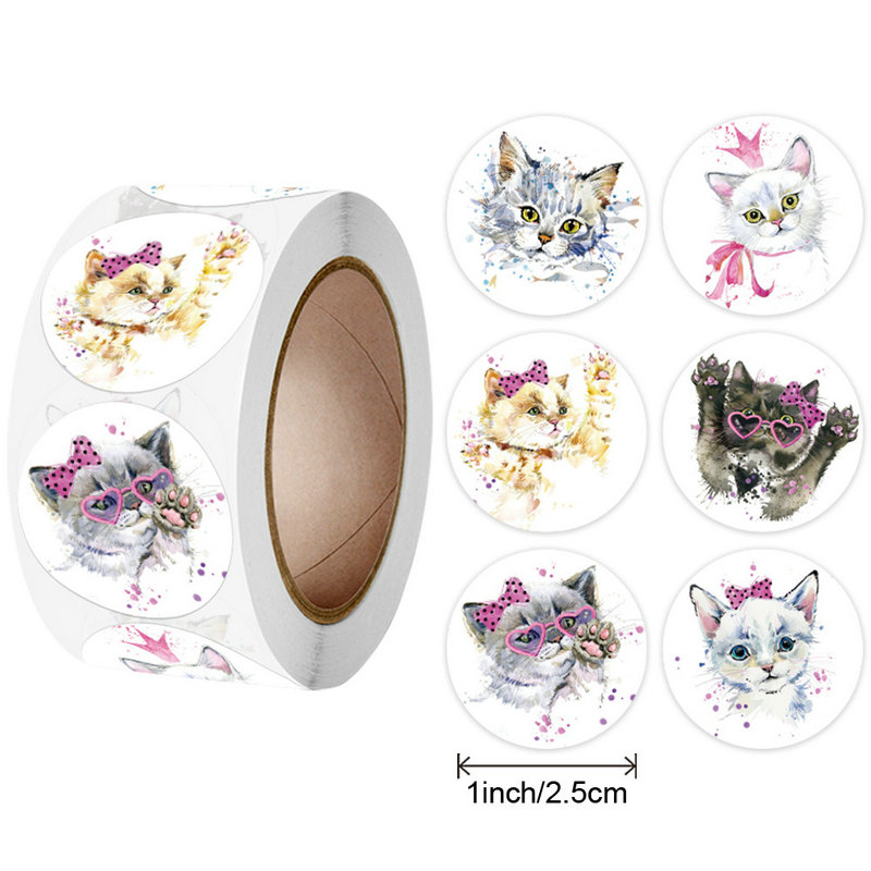 NIEUW Kinderdecoratie mooie stickers schoolleraar beloningssticker Cartoons, dieren, labels Kleefstof: Donkerrood