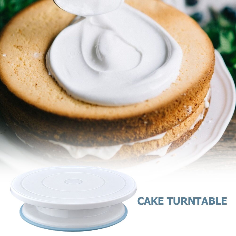 Baking Dishes Pastry Baking Tray Anti Slip Round Cake Stand Rotary Table DIY Pan Cake Plate Rotating Turntable