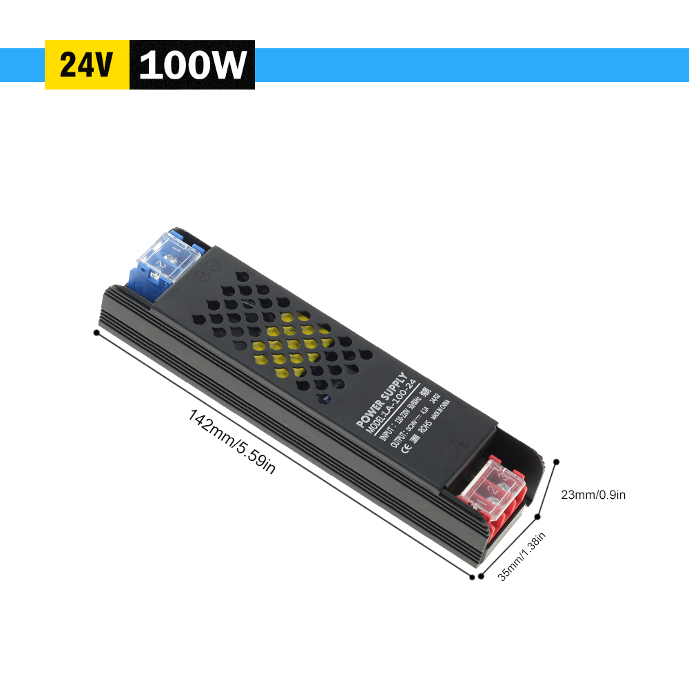 60w 100w 200w 300w 400w led-stripe strømforsyningsadapter driver 110v 220v to 12v 24v ultratynne lystransformatorer: Rosa