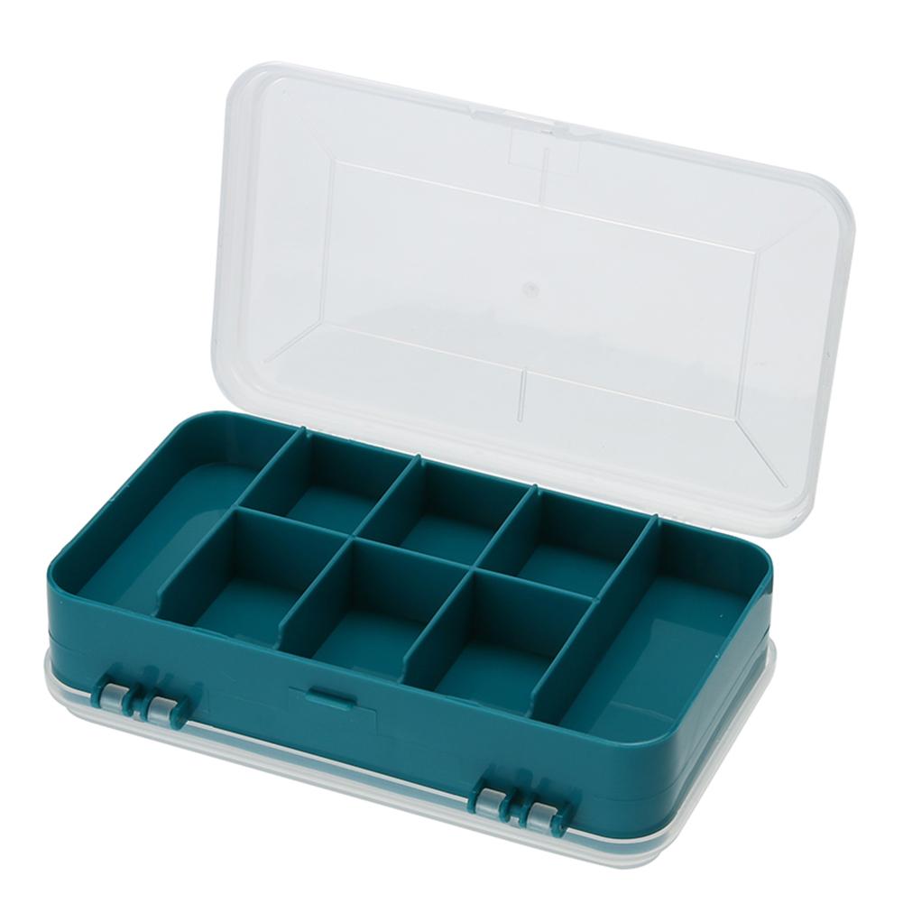Plastic Tool Box Case Double-side Green Small Components Tool Storage Box #38