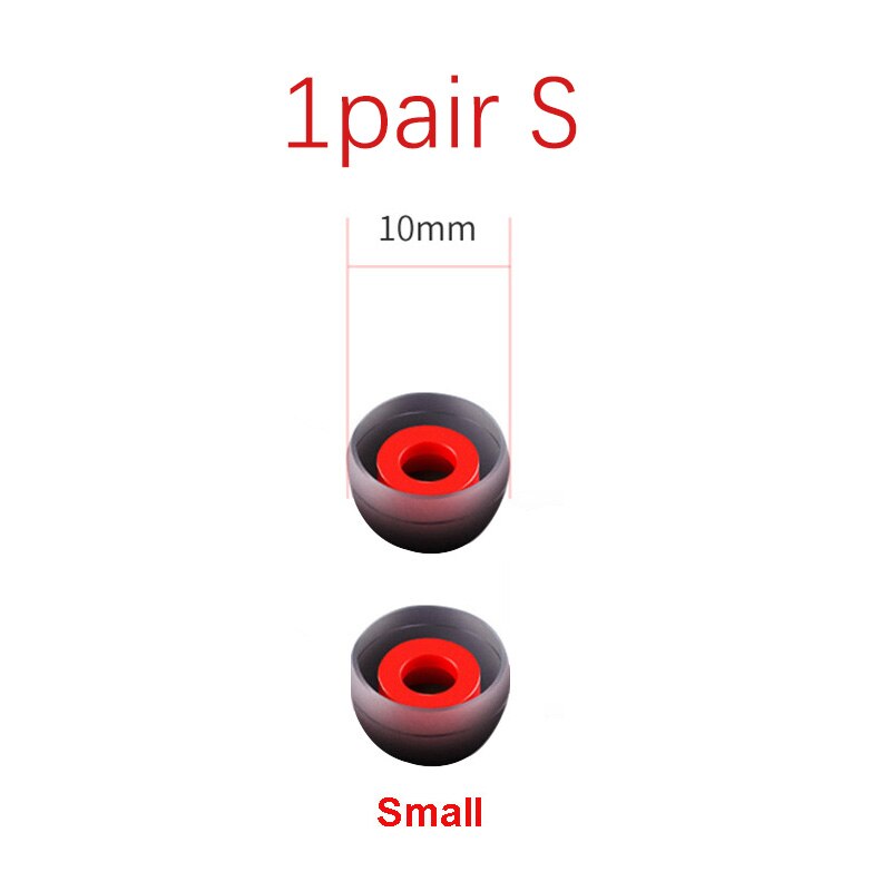 3 Pairs(6pcs) 1 pair L M S In Ear Tips Earbuds Earphone Silicone Eartips/Ear Sleeve/Ear Tip/Earbuds For KZ Earphone LZ A4 DZ9: 1pair S