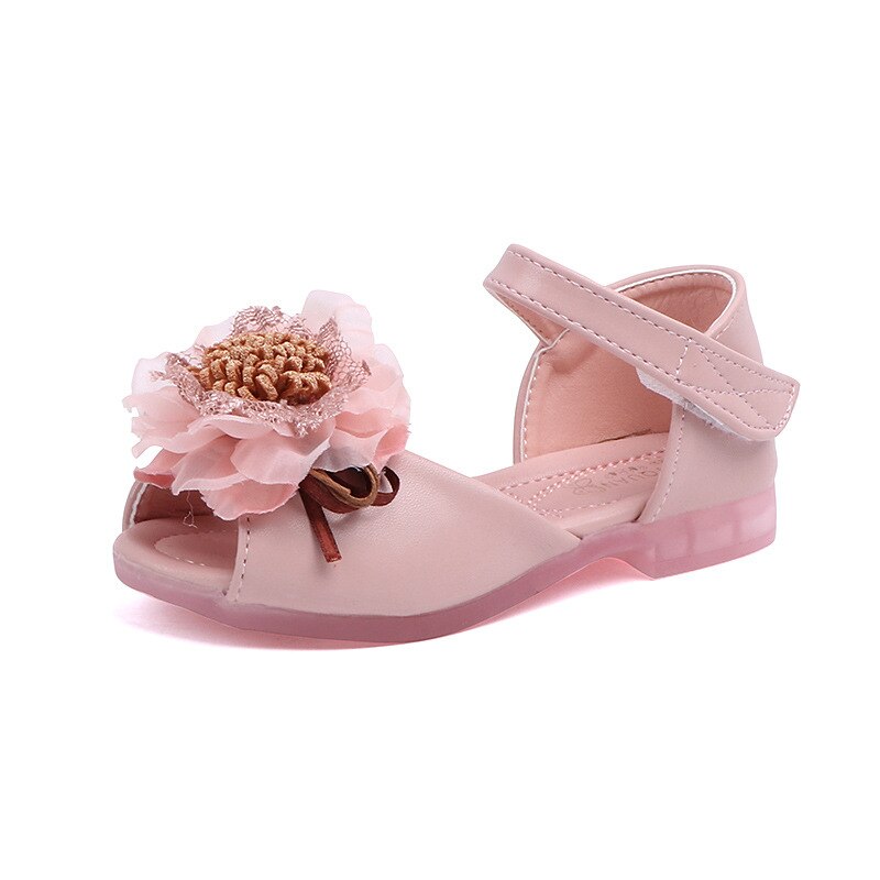 Sandalias suaves de princesa para niñas, zapatos florales de verano para niños pequeños, zapatos de playa para niños, sandalias con flores de encaje para boda