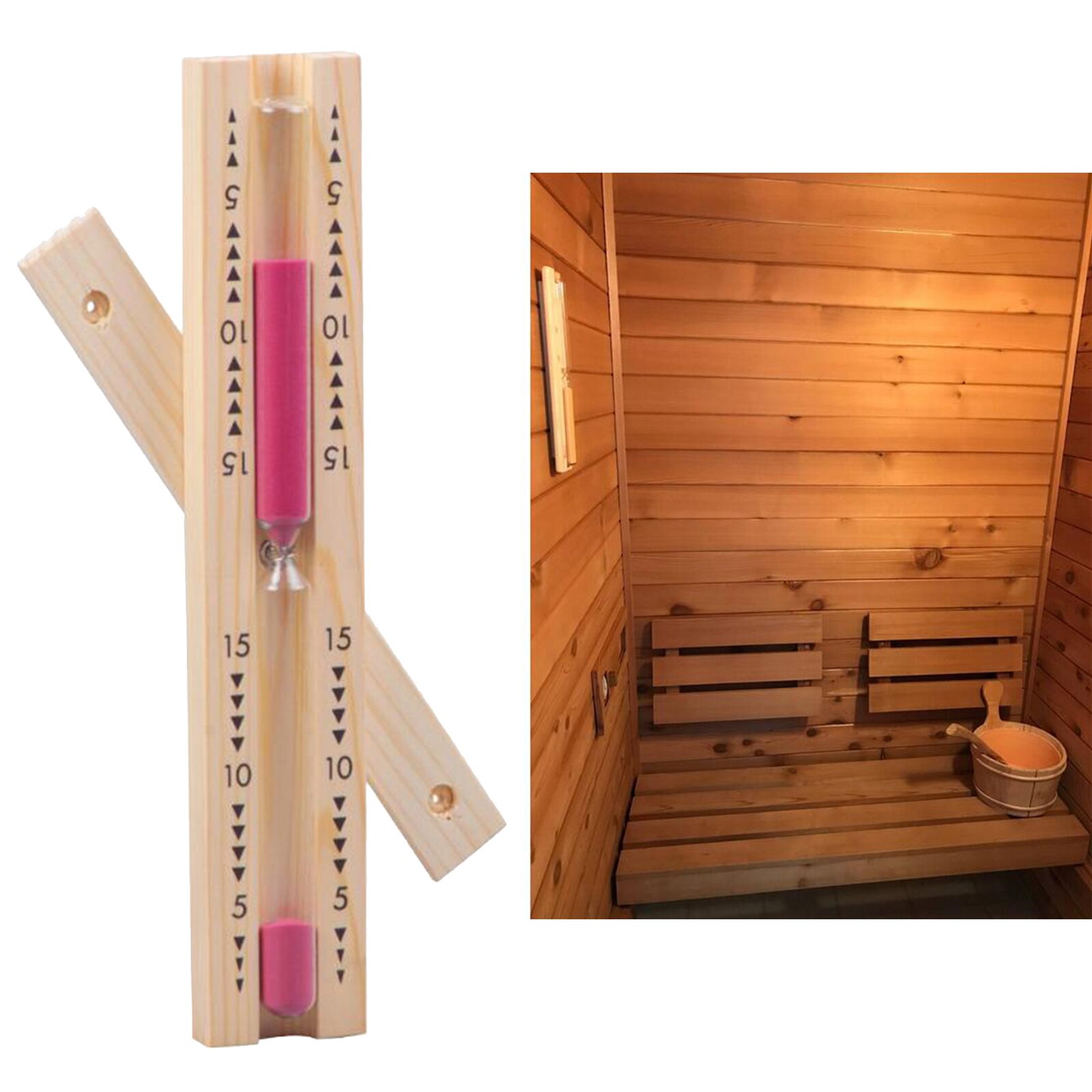Sablier de Sauna 15 minutes horloge de sable pour cuisine Spa