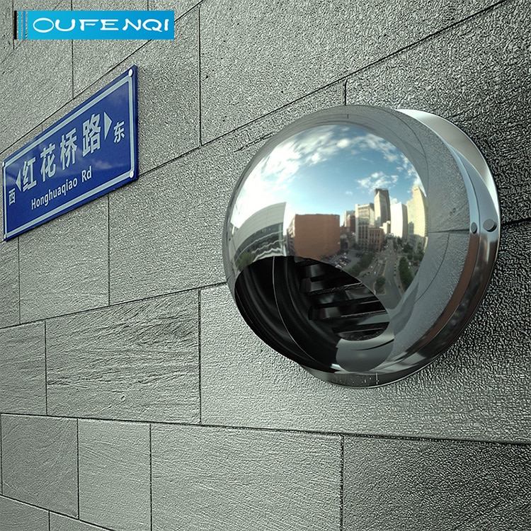 OUFENQI stainless steel air outlet cover ventilation exhaust fan vent round 4" 6" 8"