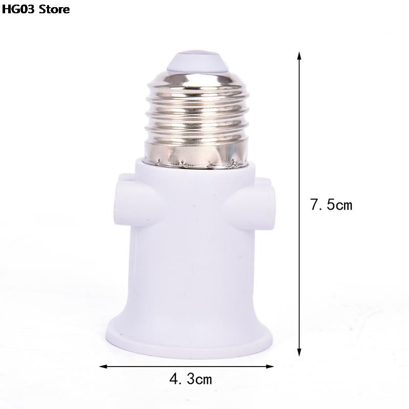 1 Pc Pbt Brandwerende E27 Lamp Adapter Lamp Holder Base Socket Conversie Met Eu Plug