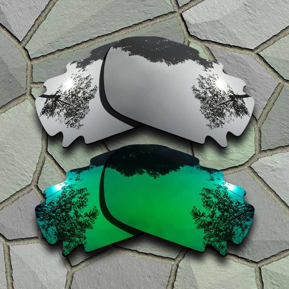 Okulary przeciwsłoneczne spolaryzowane wymienne soczewki do Oakley Jawbone Vented-odmiany: Chrome-Jade Green