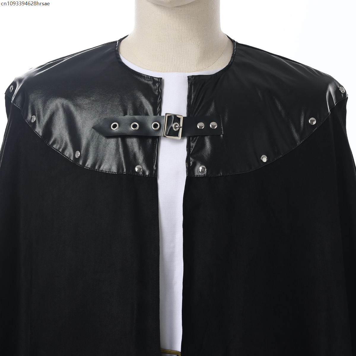 Mantello medievale uomo donna mantello vintage gotico mantello nero medievale cavalieri vichinghi costume halloween cosplay vestiti