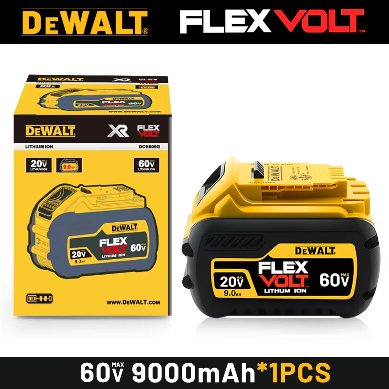 100% original DEWALT 20V battery, dewalt power tool DCB606, DCB205，DCB206，DCBGene，DCB200 MAX，20V，60V， 6AH,9AH,dewalt batteries: Red