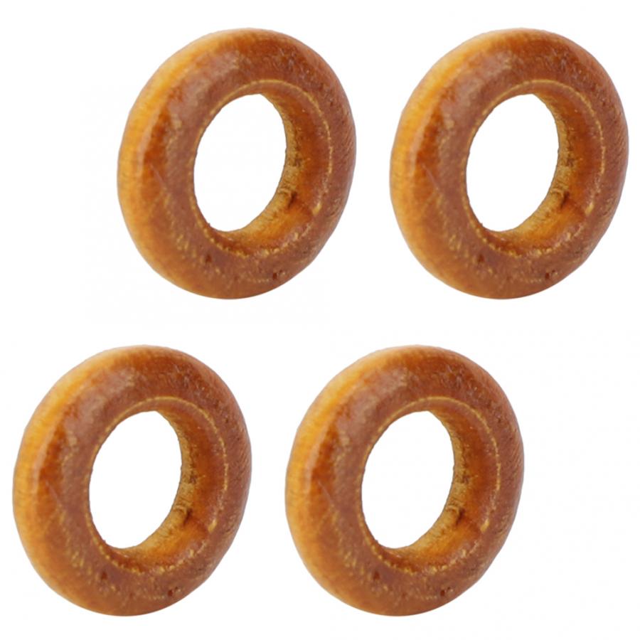 500Pcs DIY Wooden Ring 1.25cm Wood Ring Kit Wooden DIY Craft Material Jewelry Accessories Coffee Color