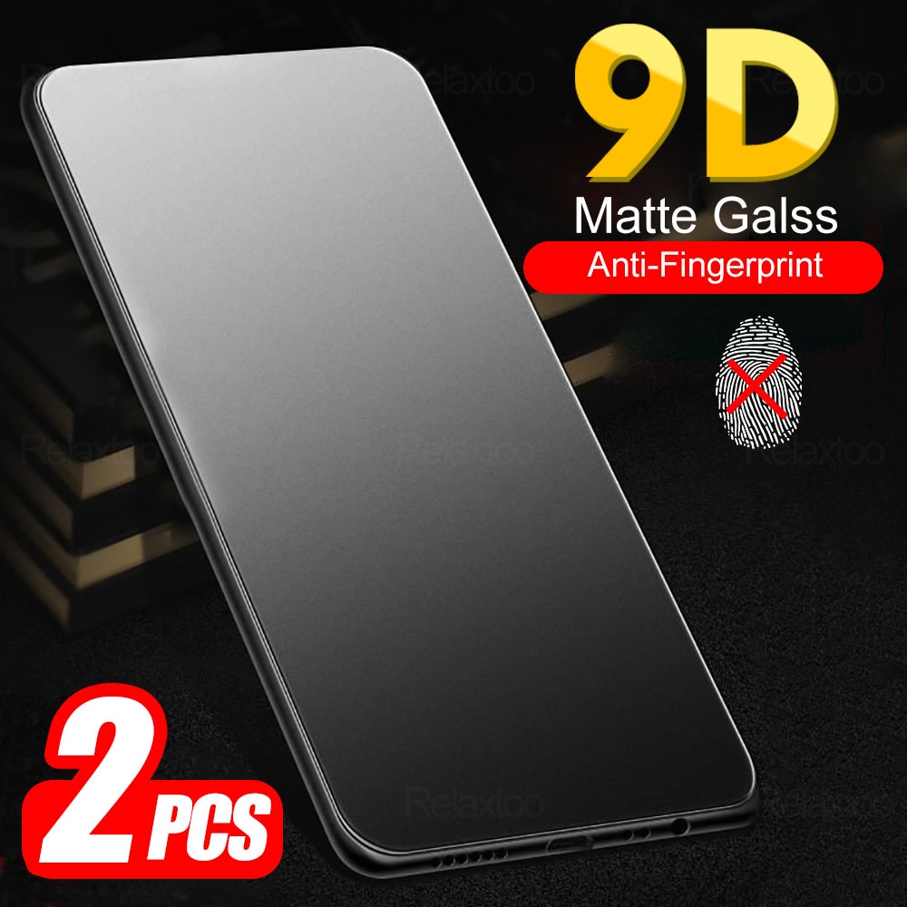 2 stuks matte gehard glazen screenprotectors voor xiaomi redmi note 9, 10 pro, redmi note 9t, 9s , 8, 8t, 9a, 9c 8a, 7 7a screenprotector, matte folie